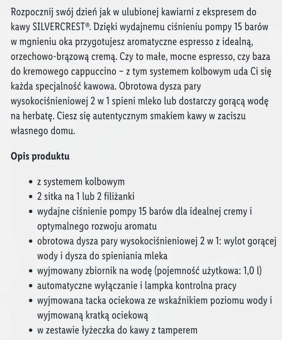 Kolbowy  ekspres do kawy