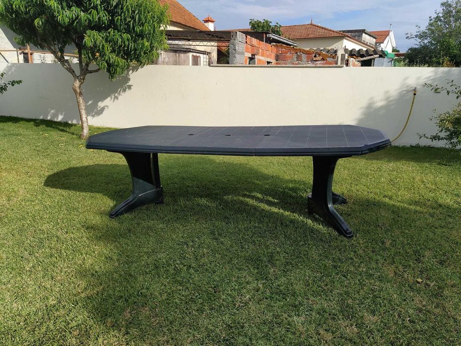 6 cadeiras de jardim desdobráveis e reclináveis e oferta mesa