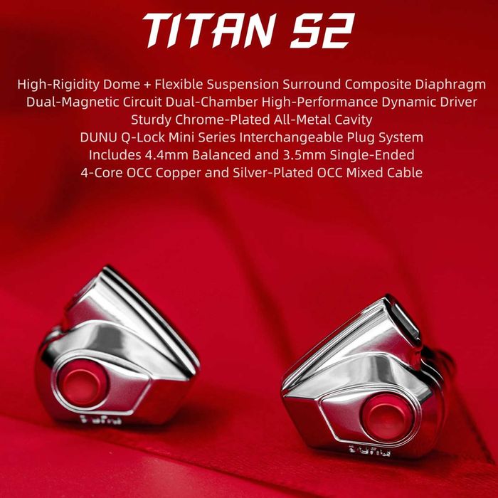 ‼️ Dunu Titan S2 - динамические наушники 2nd Generation Driver 3.5/4.4