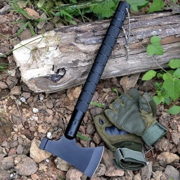 Сокира тактична, набір для виживання 9в1 VT36 туристичний,сталь