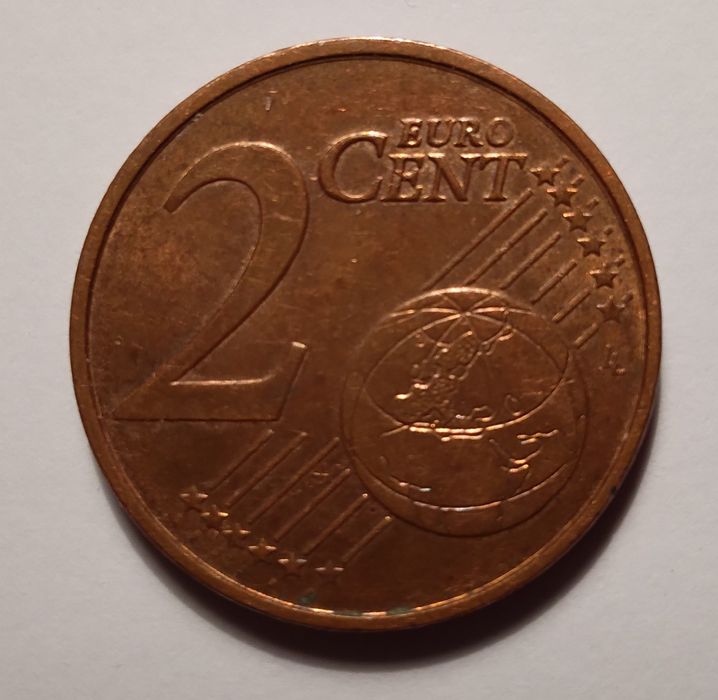 Moeda rara de 2 cêntimos