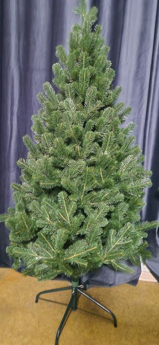 Ялинка штучна лита 150см зелена пишна Елка искусственная литая 1,5м