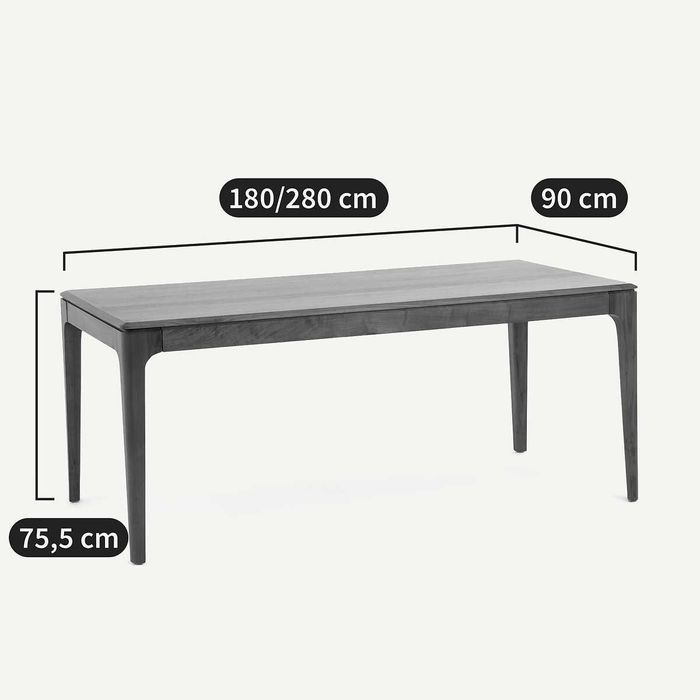 Mesa extensível, em nogueira maciça - Laredoute