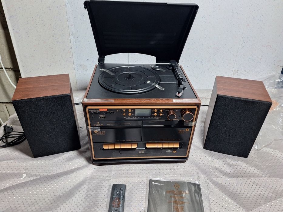 Стереосистема Музыкальный центр Auna Wood 388-BT