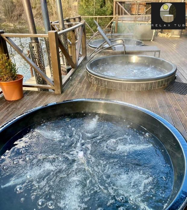 Чан. Баня Офуро. Спа купель на дровах. Карпатський чан