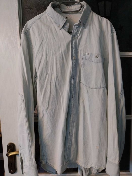 Koszula męska G star Raw dżins rozm. L długi rękaw stan bdb