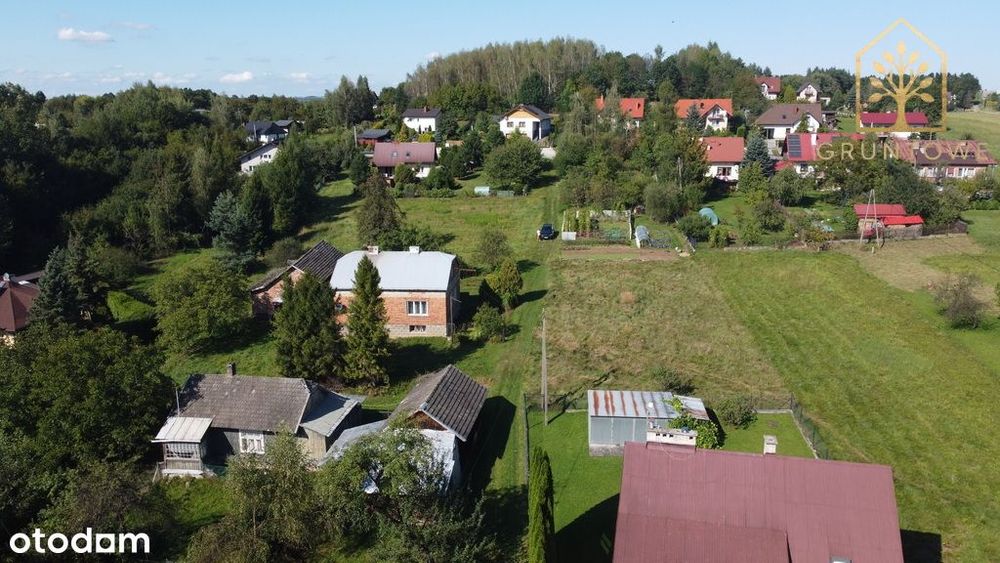 Działka budowlana I 8 arów Gorlice - Sokół I Spokojna okolica I Media