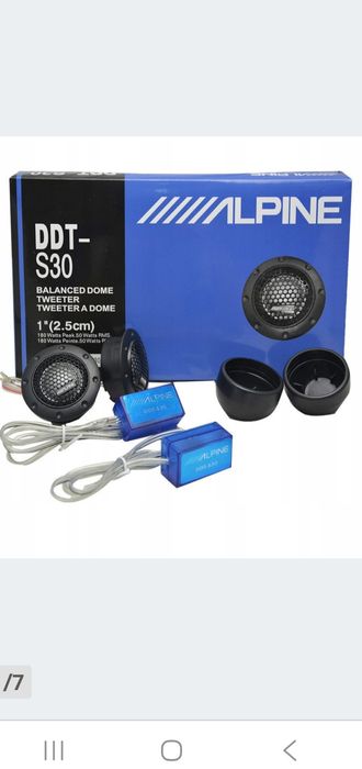 Twitery Alpine DDT-S30 NOWE Glośniki wysokotonowe super dzwiek