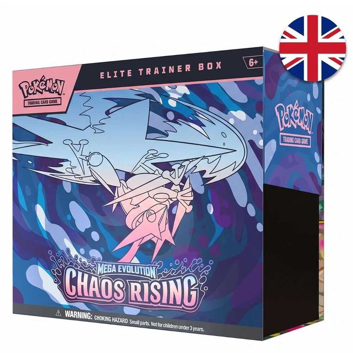 Pokémon TCG Chaos Rising Elite Trainer Box (ETB) Inglês – Selada