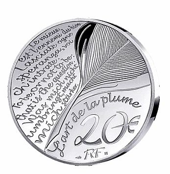 Moeda de prata 20€ - Camões (França)