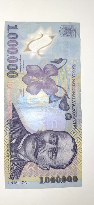 Banknot Rumunią milion Lei 2003 - Oryginał.