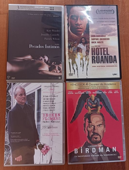 Lote de 20 DVD filmes nomeados e premiados