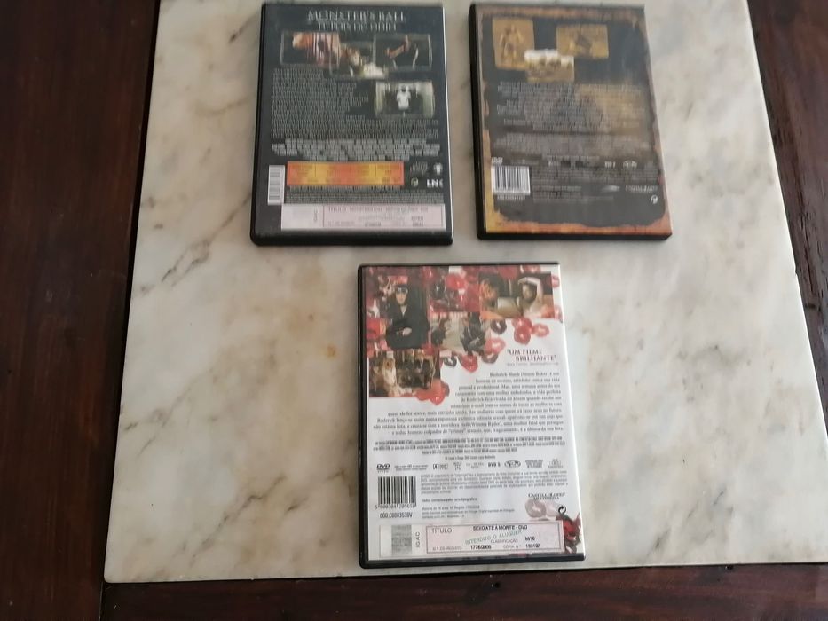 lote de 3 dvds originais