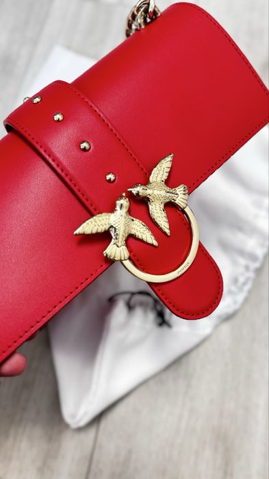 Жіноча червона сумка Pinko  оригінал