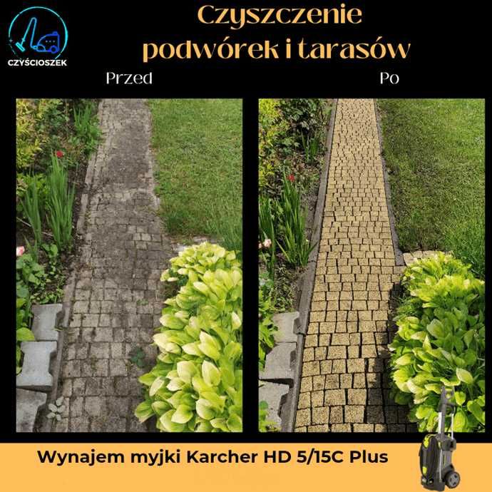 Profesjonalne CZYSZCZENIE mycie balkonu tarasu kostki brukowej Kielce