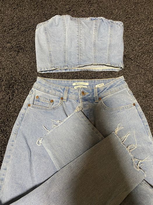 Джинси +топ хс-с двійка