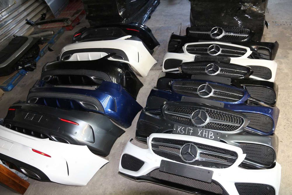 Бампер передний задний AMG line обвес Mercedes W205 W213 W222 X253