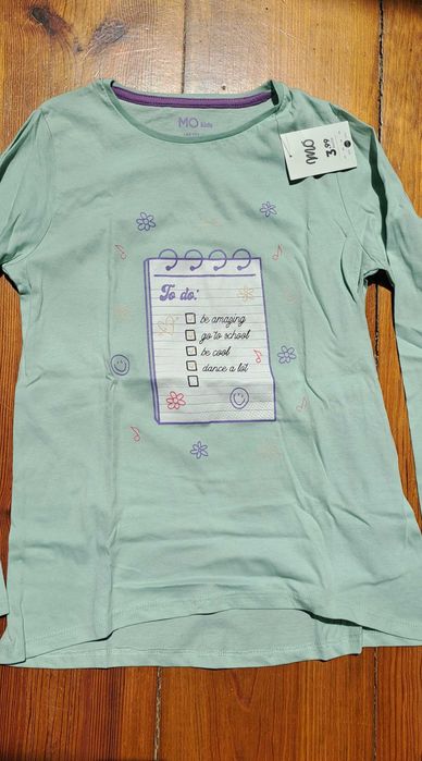 Camisola verde menta MO 12 anos nova