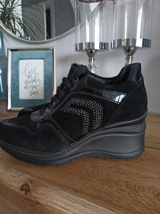 Buty sneakersy Geox regina 39 czarne