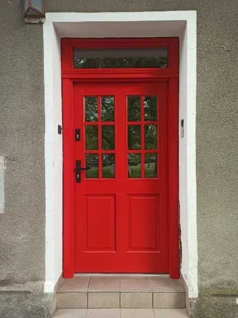 Drzwi zewnętrzne drewniane dębowe dostawa GRATIS pomiar montaż