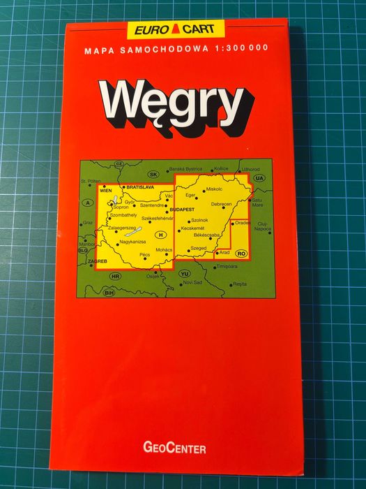 Węgry - mapa samochodowa