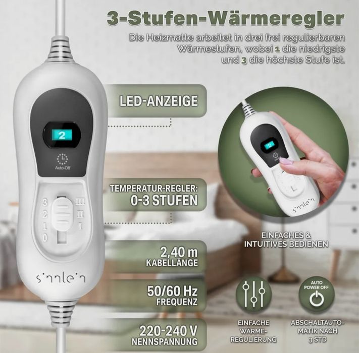 Koc grzewczy 150x80 cm