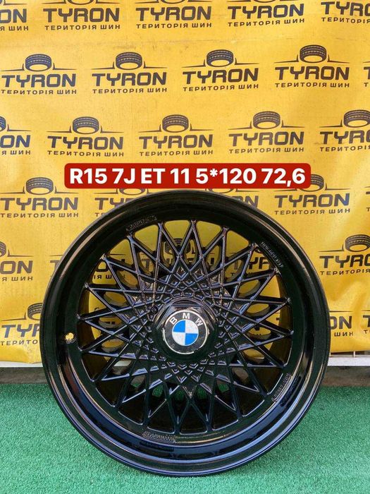 Диски титанові нові R15 5*120 7J ET11 DIA72,6 BMW чорні