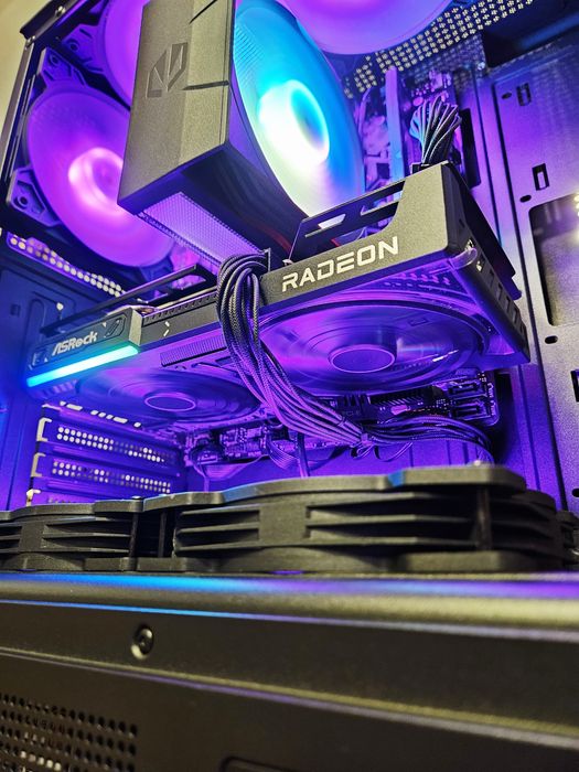 NOWY Komputer gamingowy RX 9060XT/RYZEN 7500F/32GB/M.2/GWARANCJA!