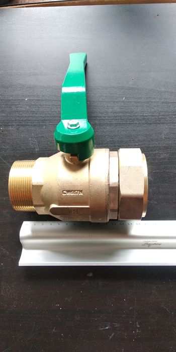 Mosiądz mosiężny zawór kulowy wody  NOWY