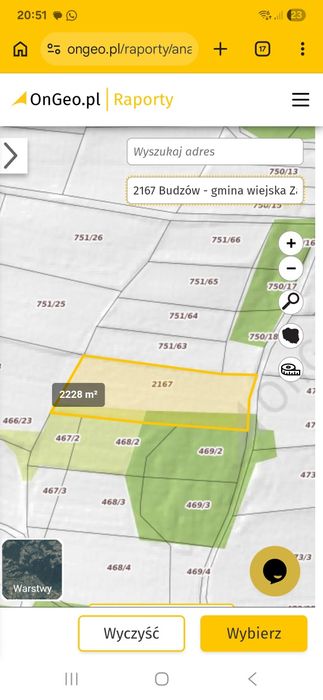 Działka  Zachełmna