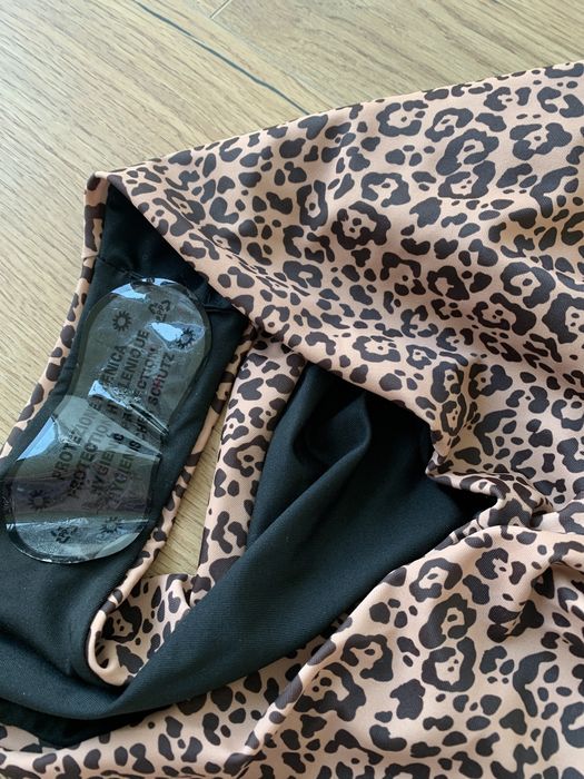 Ciążowy dół kąpielowy animal print wysoki stan S/M