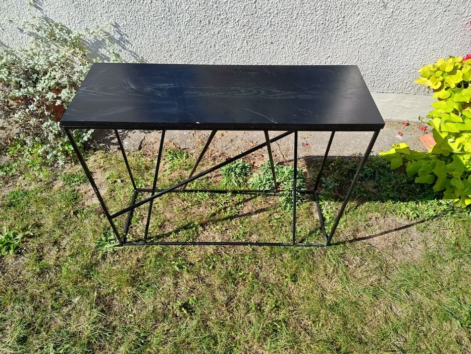 Konsola LOFT blat dębowy