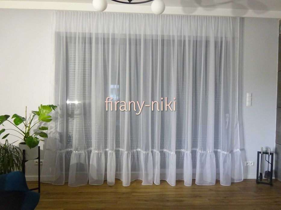 firana z falbaną 600x250 nr 101