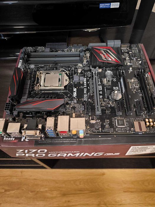 マザーボード Z-170pro gaming + 6700k + vengeance 16GB Материнская