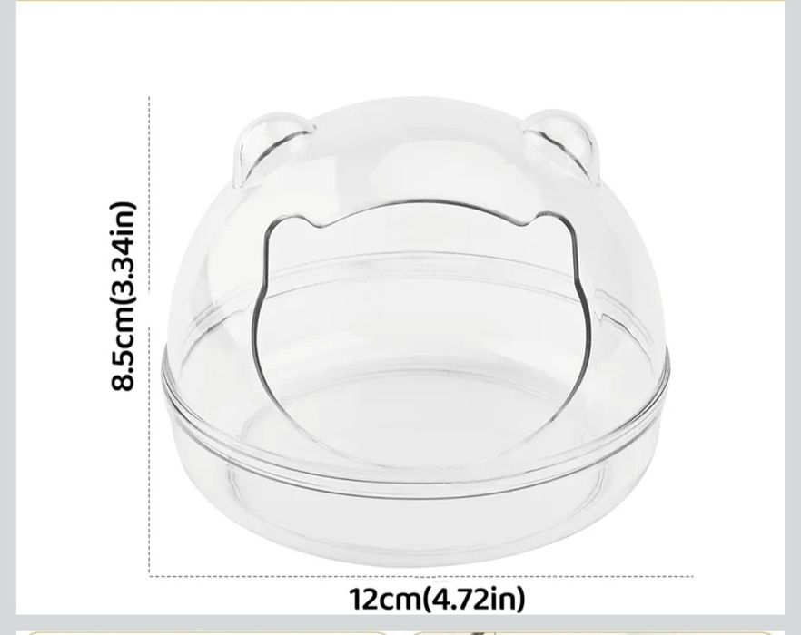 Recipiente de banho de areia para hamster