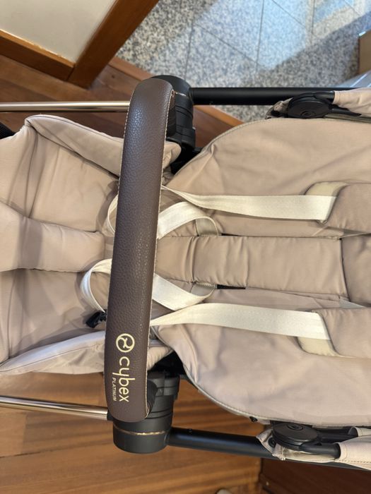 Carrinho Cybex Mios (rose gold) + acento - Como novo