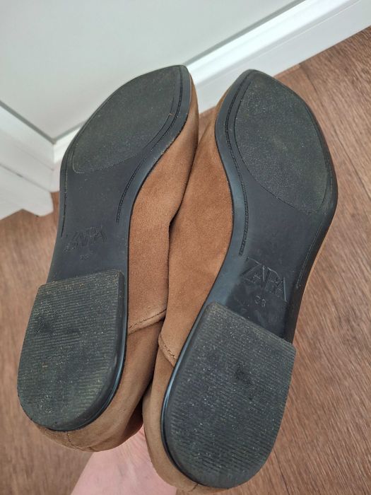 Замшеві балетки Zara, в ідеальному  стані