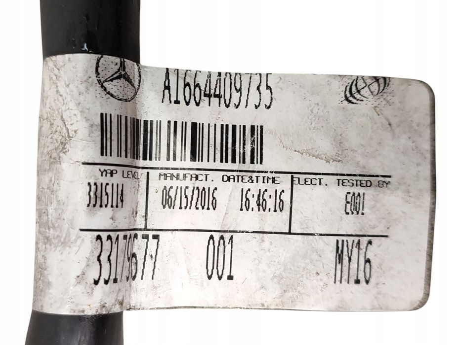 Wiązka instalacja akumulatora rozrusznik alternator mercedes ML…