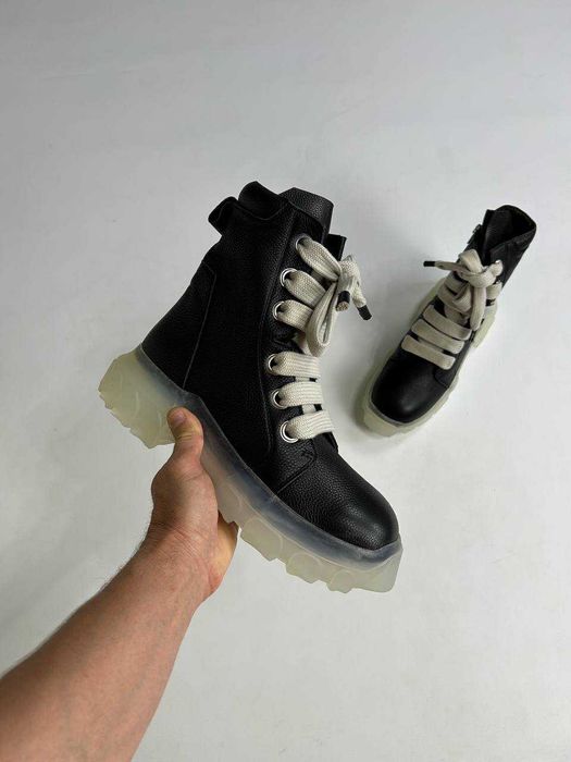 Rick Owens Bozo Tractor Jumbo Lace Boots ботинки черные lunar DRKSHDW