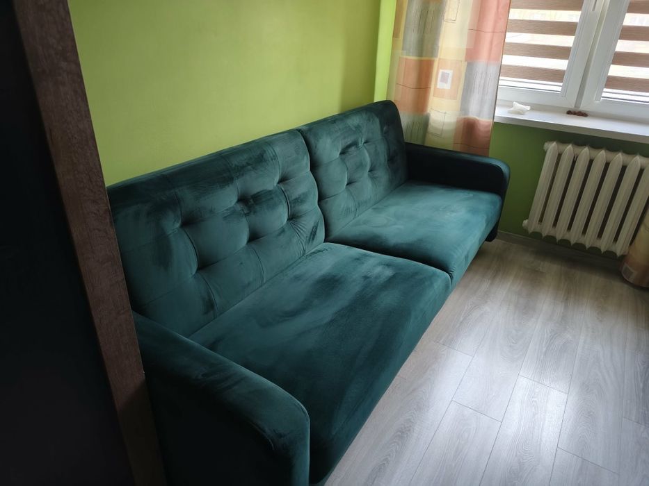Sprzedam kanapę rozkładana w pięknym zielonym kolorze