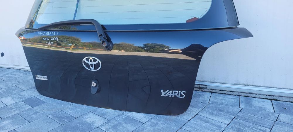 klapa bagażnika toyota yaris i lift ze spojelrem, kod koloru 209