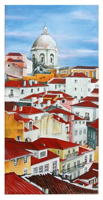 Pintura acrílica de cores fortes !