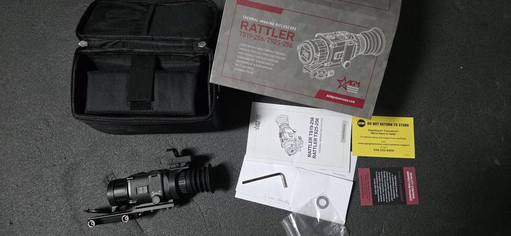 Mira Térmica AGM Rattler TS19-256 como nova, com extras