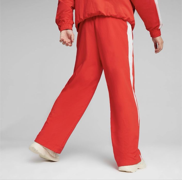 Жіночі оверсайз спортивні штани puma t7 oversized на утяжках xs-s