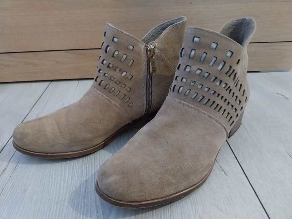 Milo beżowe botki, rozmiar 39