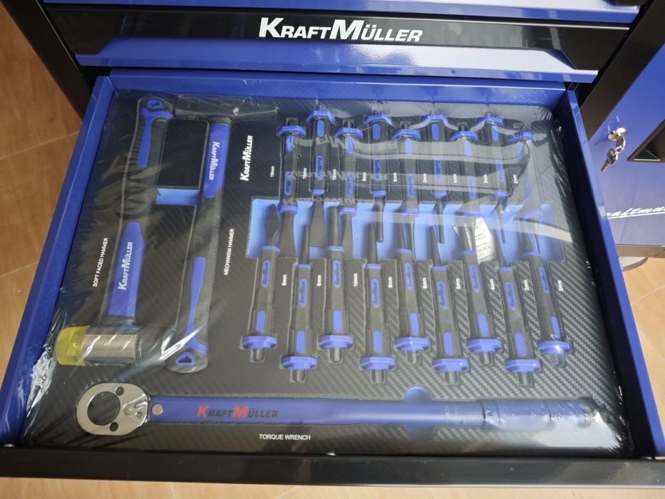 Carrinho de ferramentas Kraft Muller 7 gavetas 7 cheias XXL
