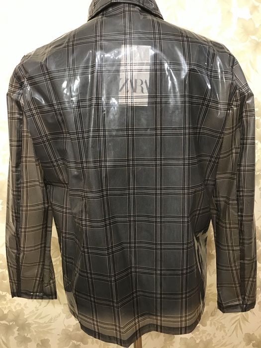 Куртка, мужской дождевик, Zara, силикон