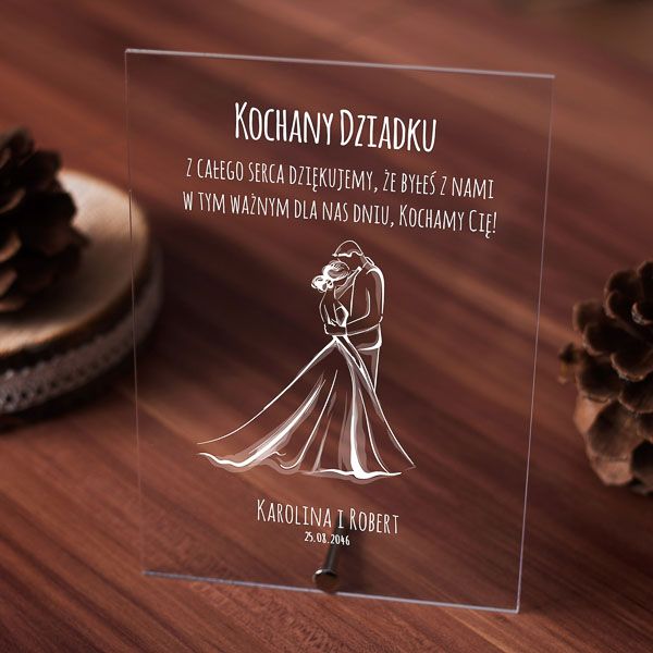 Statuetki - podziękowania dla rodziców, świadków, starostów