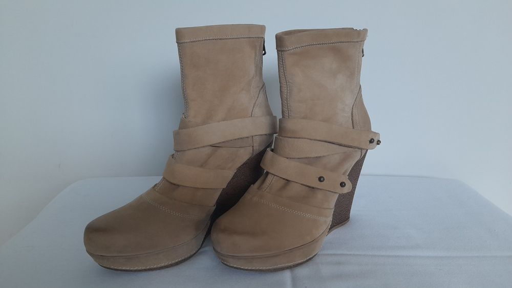 Botki skórzane Wojas jak nowe roz.38