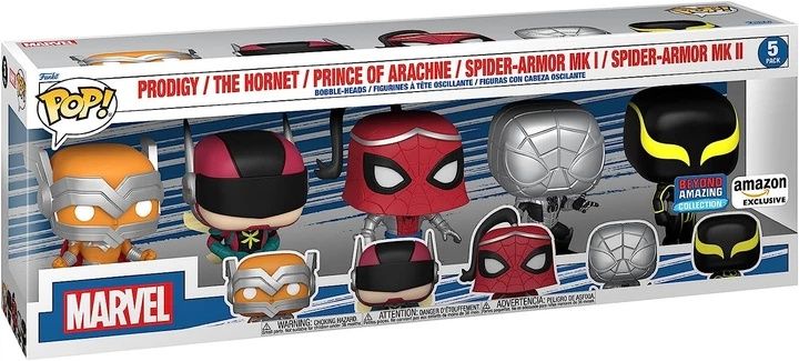 Набір із 5 фігурок Людина-Павук Funko Pop! FP62281 Marvel: Spider-Man: